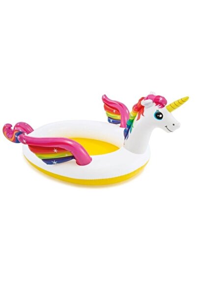 Intex Tek Boynuzlu Unicorn At Çocuk Havuzu Ponny 272 Cm Şişme Havuz 57441