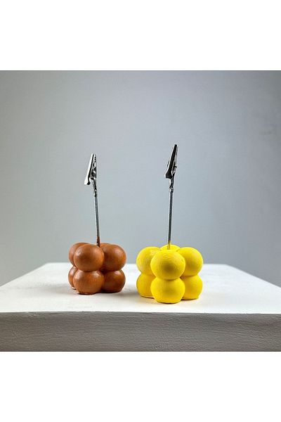 Melouro Bubble Note Holder Set of 2 ( Terracota - Yellow )