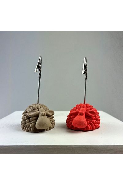 Melouro Lamb Note Holder Set of 2 (coral-terracota)
