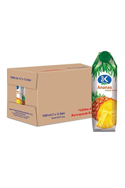 Sek Ananas Aromalı Içecek 1 L X 12
