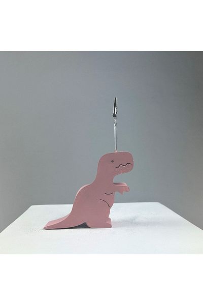 Melouro Antique Pink Tyrannosaurus Rex Dinosaur Note Holder