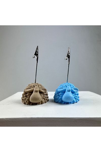 Melouro Lamb Note Holder Set of 2 (Light Blue-Paper Pouch)
