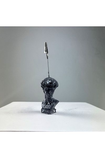 Melouro David White Splash Sculpture Note Holder
