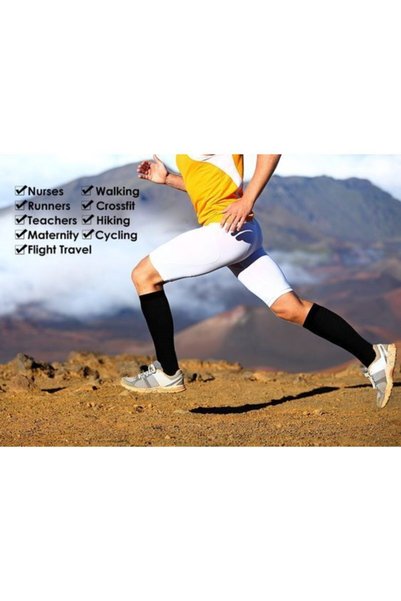 VİE ENDURANCE Kompresyon Basınçlı Destek Çorabı 3'lü Paket