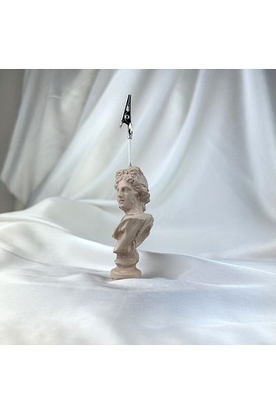 Melouro Cream Apollo Sculpture Note Holder, Photo Holder