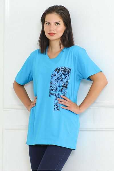 Bestenur Tricou cu imprimeu Blue Nort - 1075