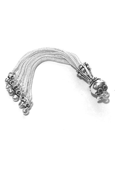 Anatoliana Kolye Tesbih Için 925 Ayar Gümüş Püskül 7.3 gram 75 Mm