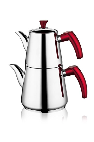 Arzu Çelik - Elegant - Piramit Orta Boy Çaydanlık Takımı