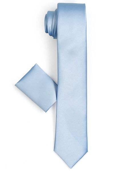 Varetta Ανδρική γραβάτα King Blue Slim Fit - Μαντήλι μονόχρωμο