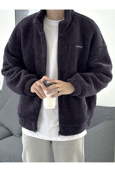 GENIUS STORE Голям суичър от плюшен полар за мъже и жени