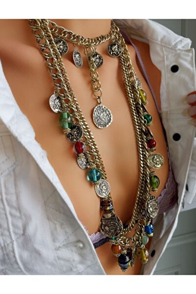 Bayemeyc Carnevale Çoklu Zincir Kolye