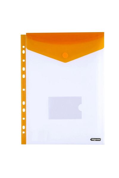 Bigpoint 11 Holes Vertical Velcro File A4 Orange