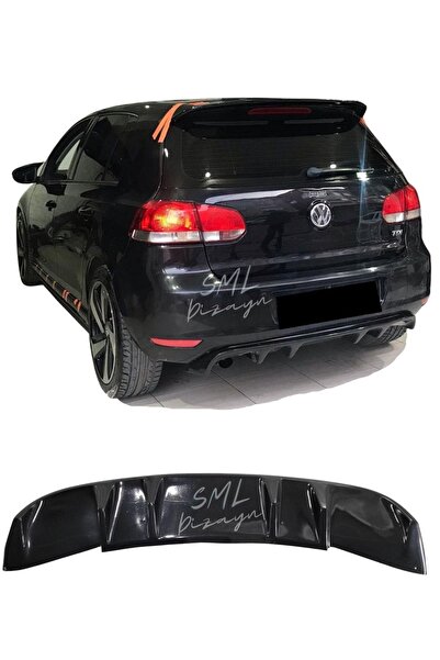 SML Dizayn Volkswagen Golf 6 Uyumlu Difüzör Plastik Golf 6 Rieger Arka-difizö...