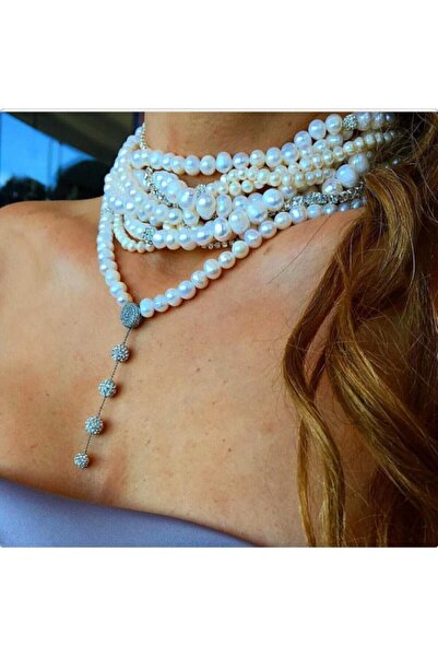 Bayemeyc Beyaz İnci Kolye