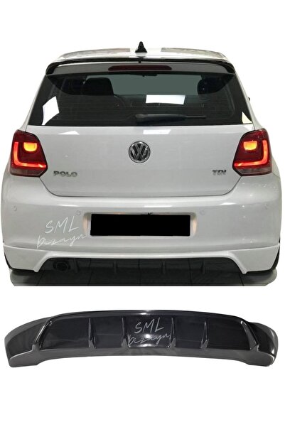 SML Dizayn Volkswagen Polo Mk5 Difüzör Plastik 2009-2017 Polo 6r/6c Arka-difi...