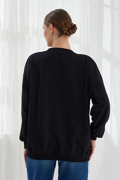 ModaPlaza Дамски спортен суитшърт Oversize 2 Rope 103by250011