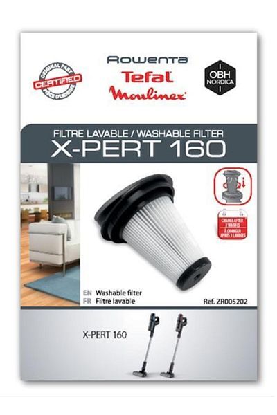 Rowenta Tefal X-pert 160/x-pert - 360 Washable Filter Compatible