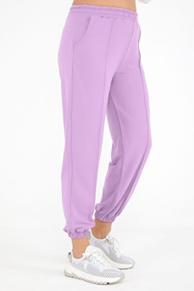 ESCBUTİK Φούτερ με τσέπες σε μεγάλο μέγεθος, λιλά