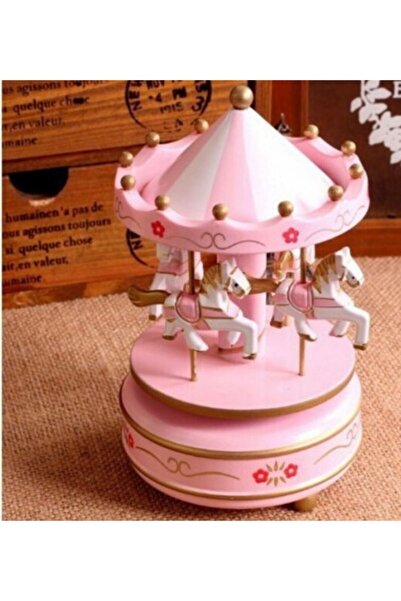 Deco Elit Nostaljik Atlı Karınca Büyük Boy Müzik Kutusu Carusel