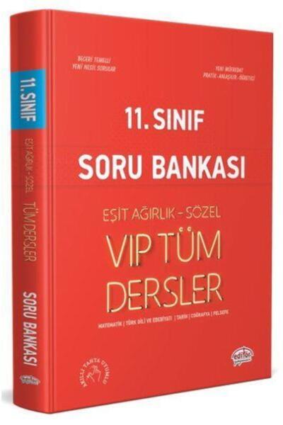 Editör Yayınevi 11. Sınıf Tüm Dersler Eşit Ağırlık - Sözel Soru Bankası Kırmı...