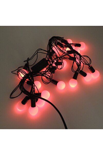 Sunlight Misket Yılbaşı Ağaç Bahçe İp Süs Aydınlatma 20 Led Işık 3 m Kırmızı Renk