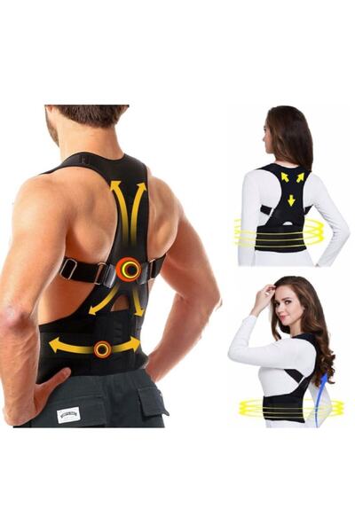 Ankaflex Manyetik Dik Duruş Korsesi Kamburluk Önleyici Ortopedik Dik Tutan Ka...