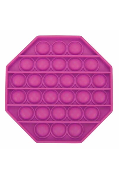 WippyToys Pop It Sekizgen Tek Renk Özel Pop Duyusal Oyuncak Zihinsel Stres Po...
