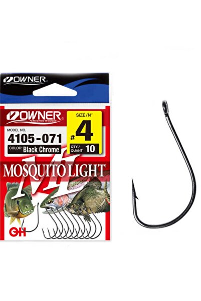 Owner 4105 Musquito Light Black Chrome Model Balıkçı Olta Iğnesi