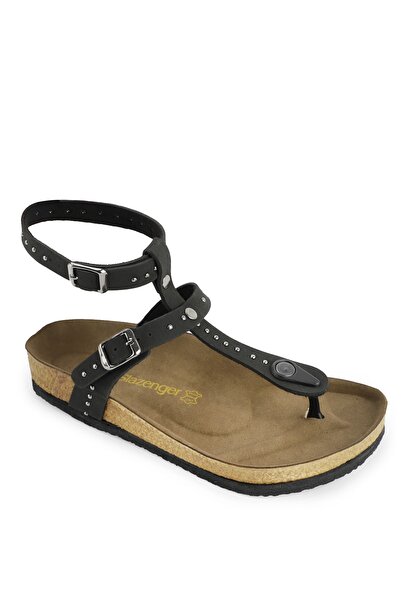 Slazenger Sandals - Black - Flat