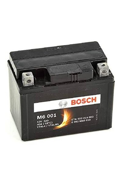 Bosch YT4L-BS MOTOSİKLET AKÜSÜ M6001