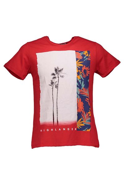 Collezione Men's Red Short Sleeve Sports T-shirt