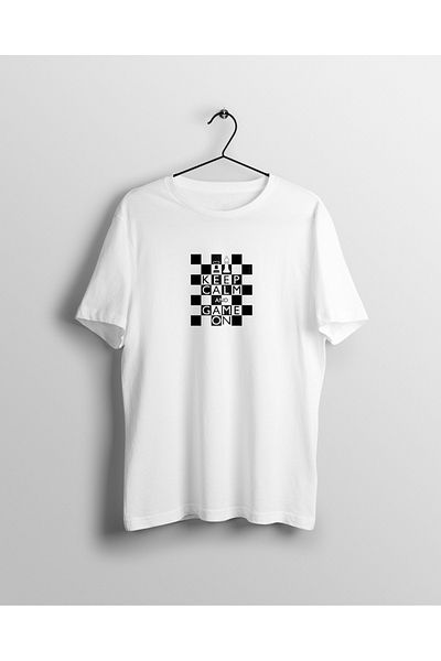 YEACHY White Chess - Chess Printed T-Shirt