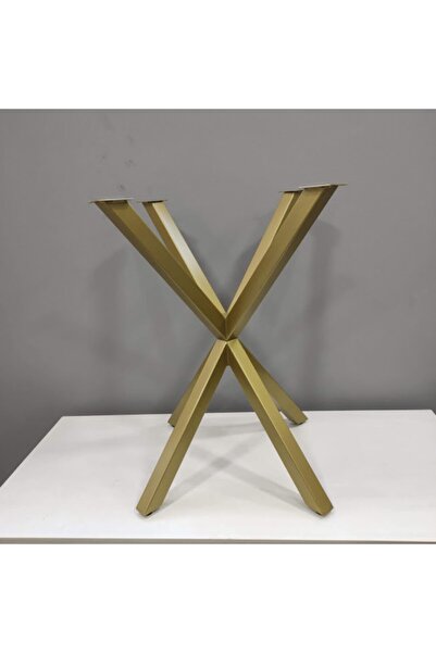 ALTAN HOME Gold Yuvarlak Kütük,mermer, Veya Cam Masa Ayağı-