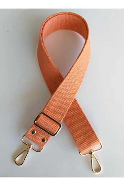angel çanta aksesuar عمود قطني برتقالي معدني ذهبي فاتح مقاس 120 × 4 سم