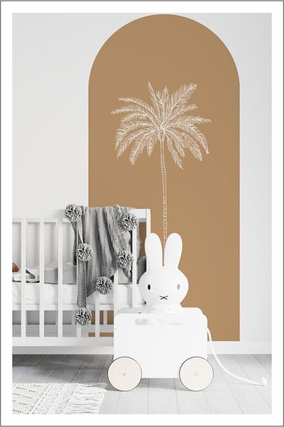 Walldeco Стикер за стена с бохемско дърво и палмово дърво