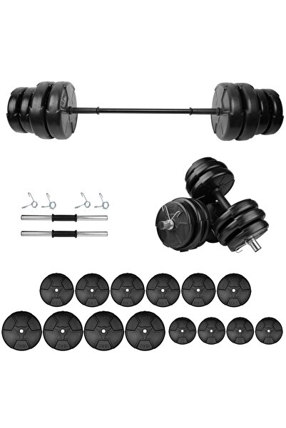 e-life 85 Kg Dambıl Seti & Halter Seti Ağırlık Fitness Seti