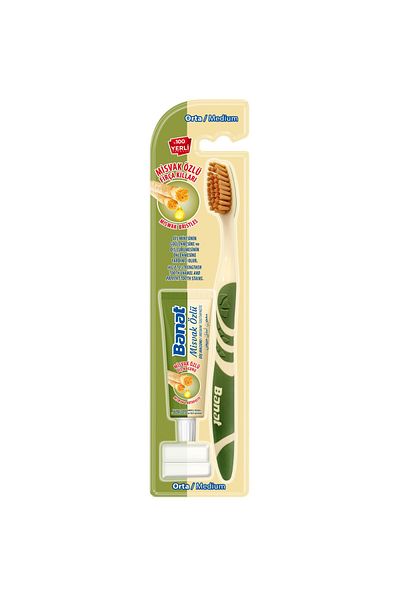 Banat Misvak Essence Toothbrush Set (15 ML TOOTH PASTE AND PROTECTION COVER)