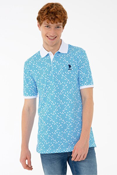 U.S. Polo Assn. Μπλε ανδρικό μπλουζάκι