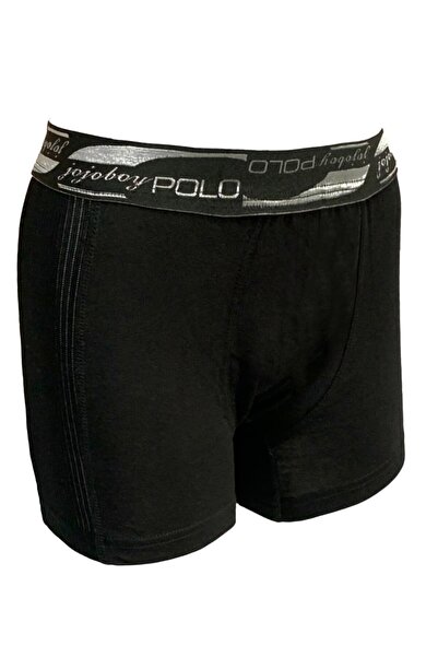 JOJOBOY POLO Men's Two Side Mesh Boxers 2 Pieces Black Xl
