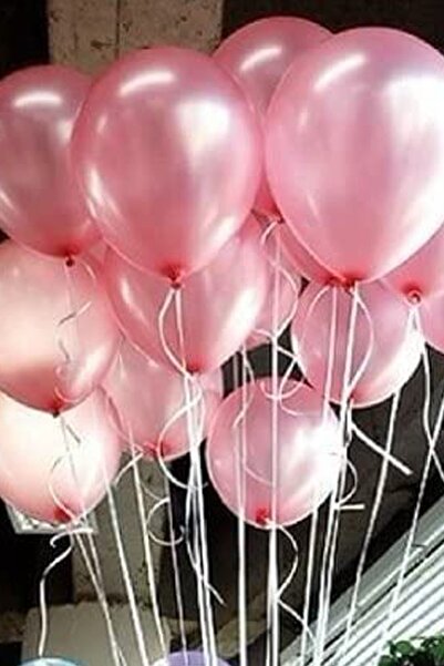 Trend Hediye Sepeti بالون وردي معدني مقاس 12 بوصة 10 قطع