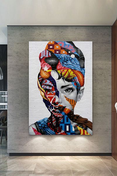 Morfil Sanat Atölyesi Γυναικεία Μοντέρνα Καλλιτεχνική Διακοσμητική Ζωγραφική σε καμβά