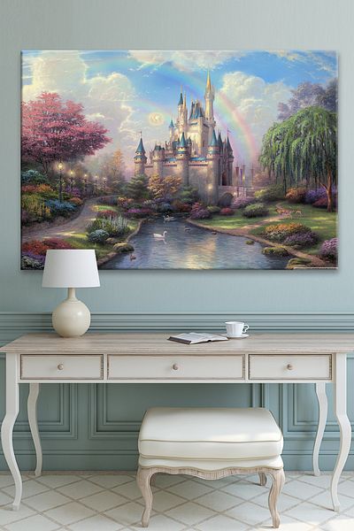 Morfil Sanat Atölyesi Pictură decorativă pe pânză Rainbow Fairytale Life