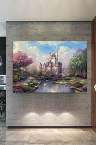 Morfil Sanat Atölyesi Pictură decorativă pe pânză Rainbow Fairytale Life