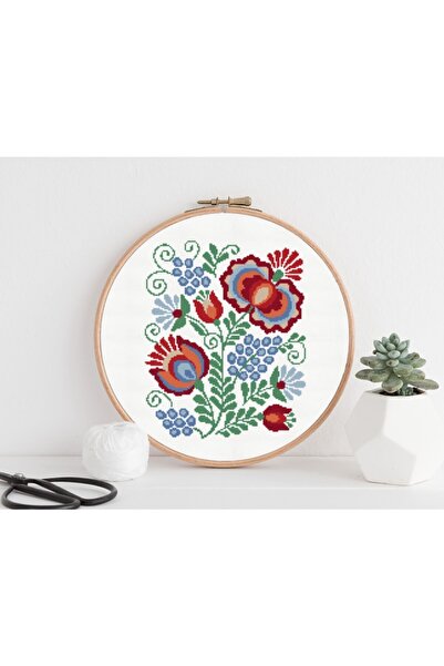 BST Etamin Kanaviçe Seti Minimal Tasarım