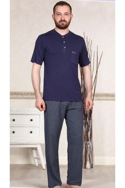 Pelin Pijama Pelin Men's Pajama Set -901 - dark blue