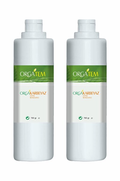 ORGATEM Karbeyaz (DOĞAL LEKE ÇIKARICI VE ÇAMAŞIR SUYU TOZU) 750 gr (2 Lİ SET)