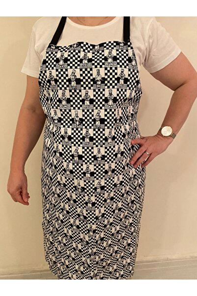 EURO DAY مريلة مطبخ النادل كوك خدمة العمل، جيب برقبة رسن للجنسين، منقوشة