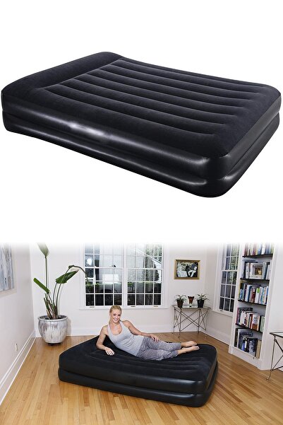 Binbirreyon Duble Şişme Yatak Çift Kişilik Otomatik Kendinden Pompalı 203x152...