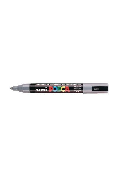 Uni Posca قلم رسم بوسكا PC-5M مقاس 1.8-2.5 ملم رمادي