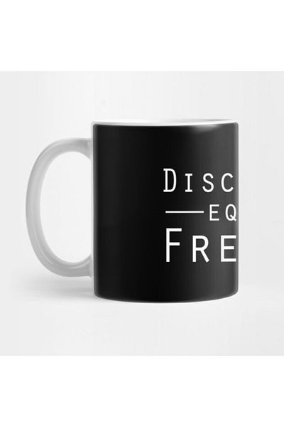 Pixxa كوب مج من Discipline Equals Freedom
